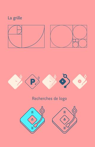 Recherches graphique du site des productions du pavé