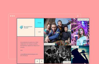 Page d'accueil du site des productions du pavé