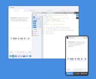 Interface de QuickAlgo